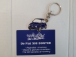 Sleutelhanger fiat500 metaal blauw